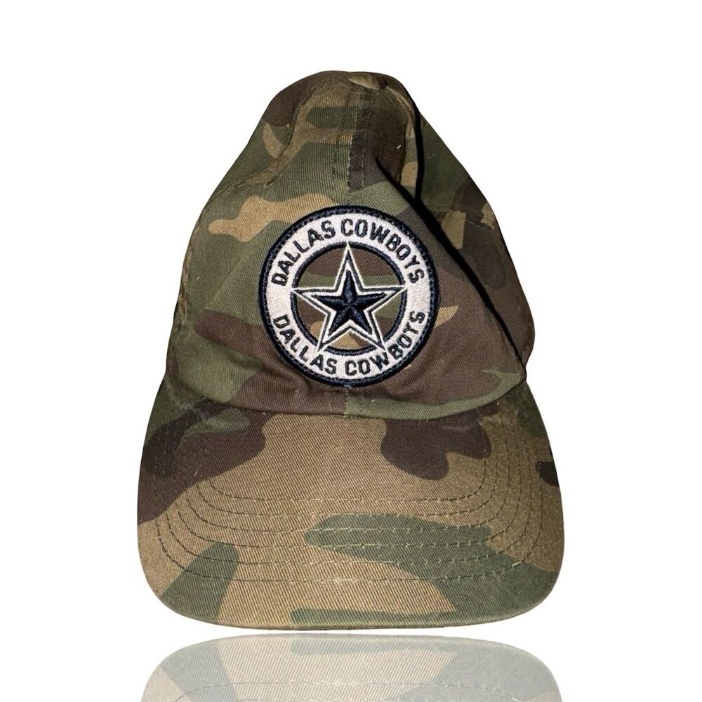 Dallas Cowboys Camo Logo Adjustable Snapback Hat Unisex Multicolor